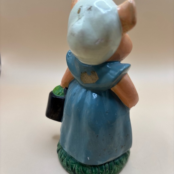 Vintage Charming Blue dress Pig piggy pig Figurine made in Korea home decor - Picture 5 of 15